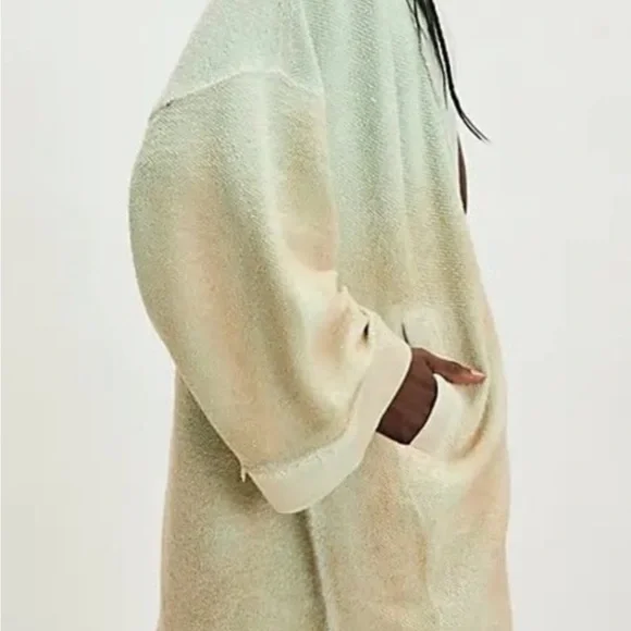 Free People Lola ombré sweatshirt cardi   Size S. NWT - Picture 2 of 3